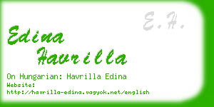 edina havrilla business card